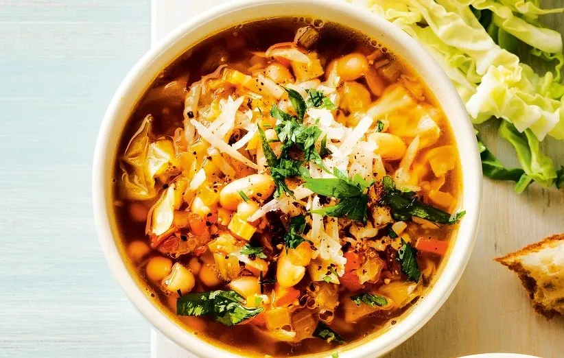 سوپ کلم و لوبیا برای سحری