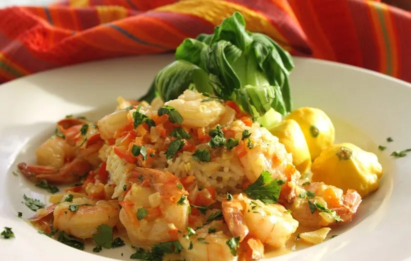 کاری میگو و نارگیل