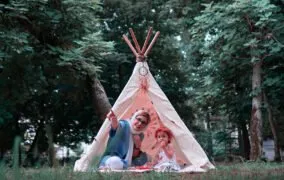 چادر بازی کودک مدل سرخ‌پوستی