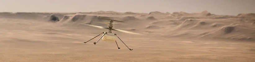 بالگرد نبوغ با نهمین پرواز خود در مریخ رکوردشکنی کرد