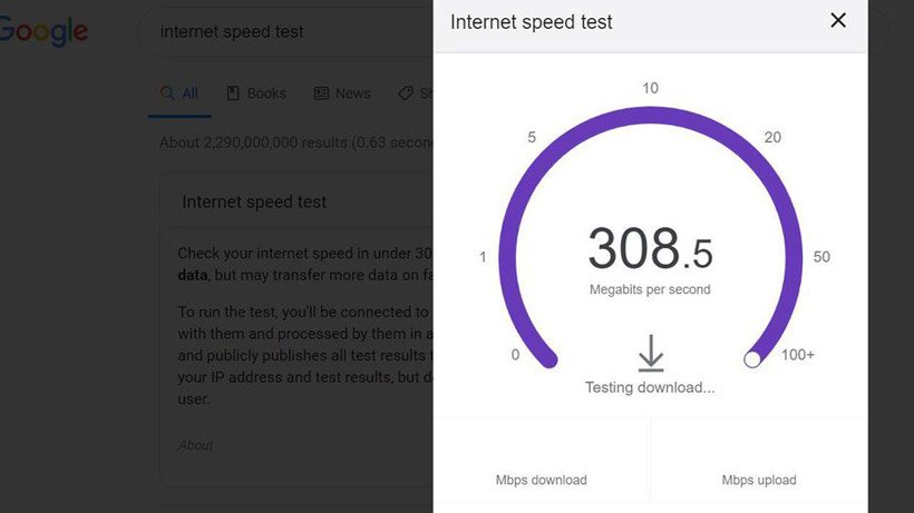 تست سرعت اینترنت