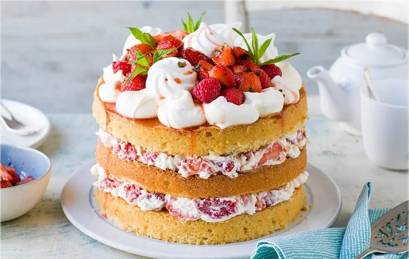 طرز تهیه کیک تابستانی