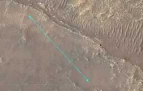 مسیر یازدهمین پرواز بالگرد نبوغ در مریخ