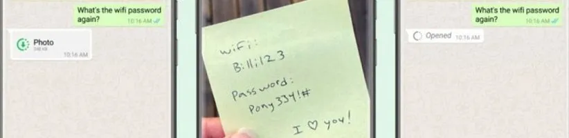 واتساپ به قابلیت «فقط یک نگاه» برای ارسال عکس و فیلم مجهز میشود