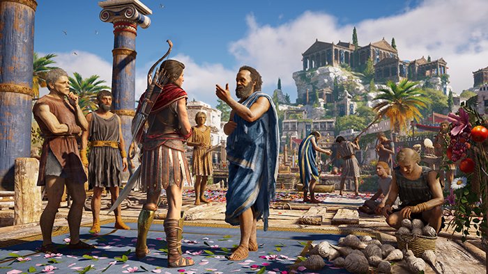 تصویری از سقراط در بازی Assassin's Creed Odyssey