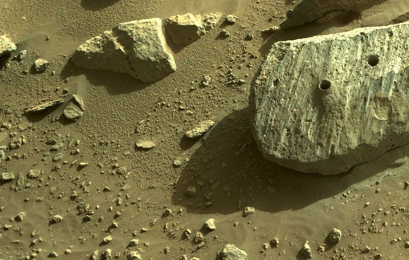 حفر دومین سوراخ برای نمونه‌برداری از مریخ توسط کاوشگر پشتکار