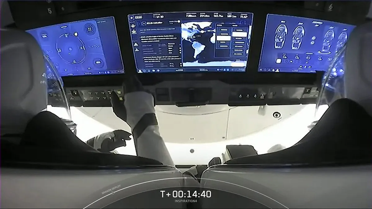 سلامت شهروند-فضانوردان دقایقی پس از پرتاب مأموریت اینسپیریشن4