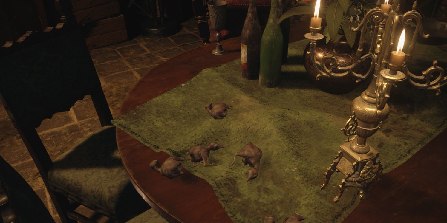 موش های خشک شده بر روی میز