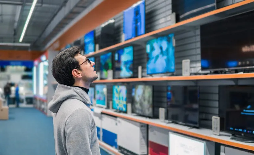 سایز تلویزیون