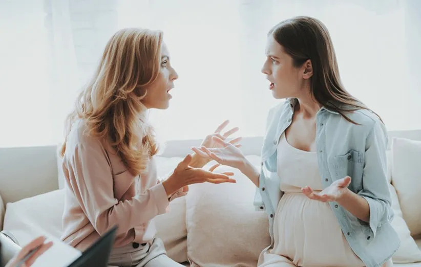 به زنان باردار استرس ندهید