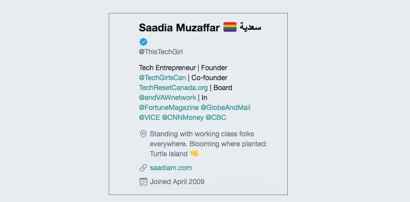 راهنمای نوشتن بیو برای توییتر