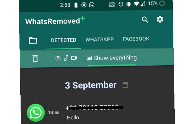 بازیابی پیام‌های پاک شده واتساپ