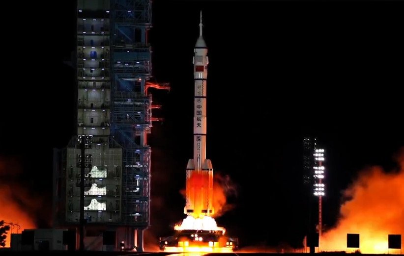 پرتاب موشک مأموریت شنژو 13 چین