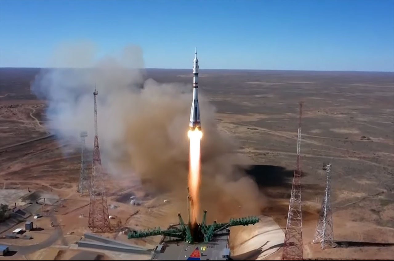پرتاب فضاپیمای سایوز MS-19 روسیه