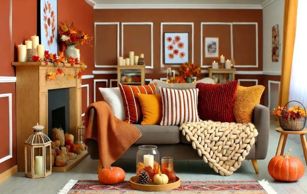 دکوراسیون با کوسن‌های مخمل