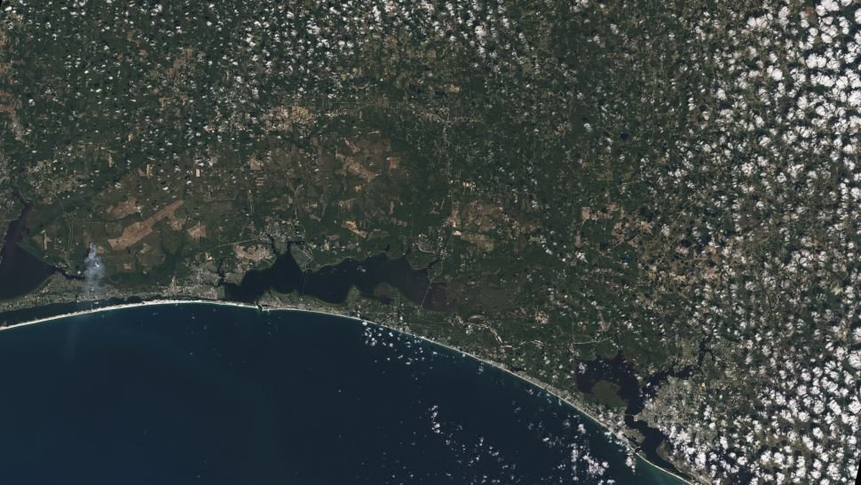 منطقه‌ی پنهندل فلوریدا از نگاه ماهواره‌ی لندست 9