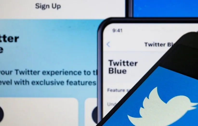 سرویس توییتر آبی