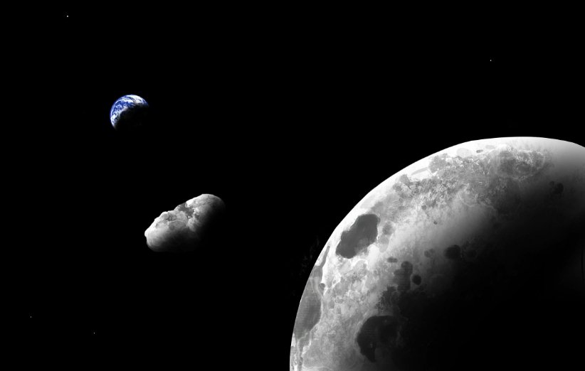 طرحی گرافیکی از سیارک کامو اولیوا