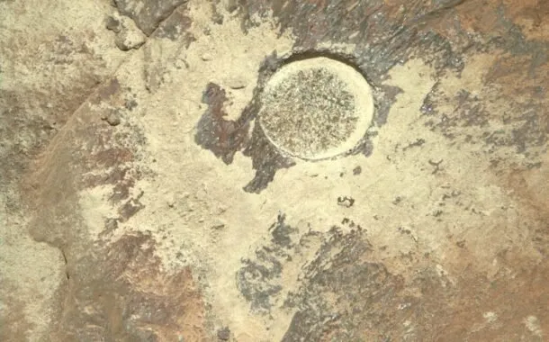 سنگ لایهای ساییده شده در تازهترین تلاش مریخنور پشتکار