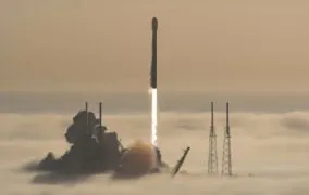 پرتاب موشک فالکون 9 اسپیس‌ایکس در مأموریت Group 4-1 استارلینک