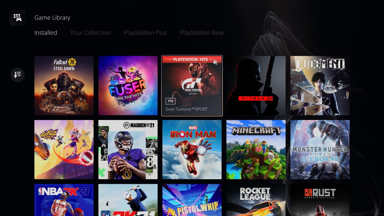 playstation 5 library