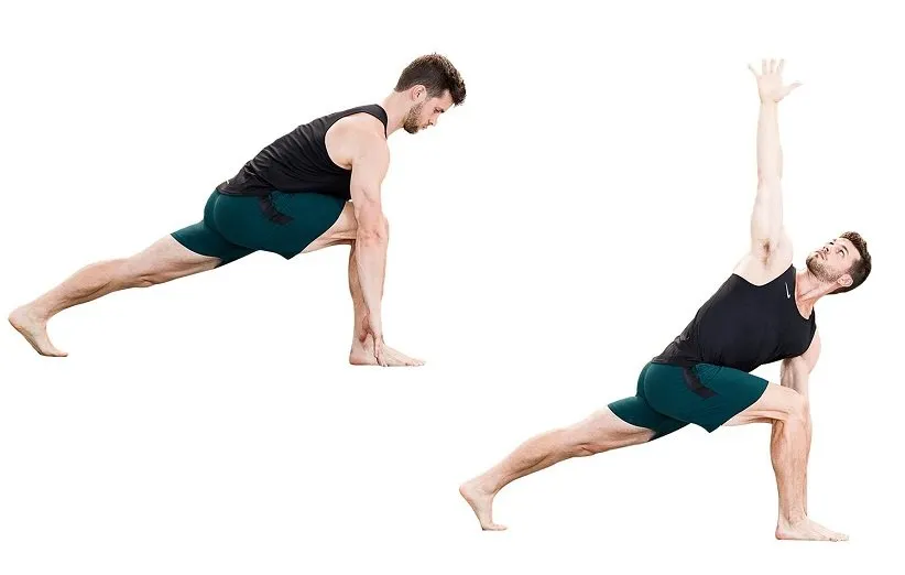 «لانگ چرخشی» (Twisted Lunge)