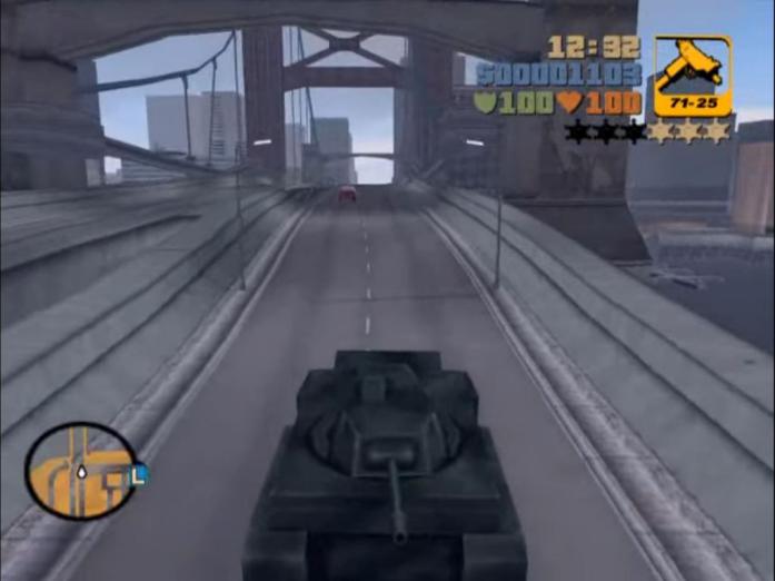 15. GTA 3 Tank Cheat - ۱۵ کد تقلب برتر تاریخ بازی‌های ویدیویی