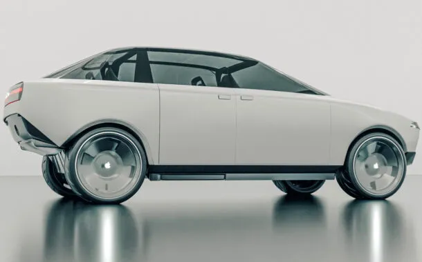 رندر نمای جانبی خودروی اپل توسط شرکت لیزینگ واناراما