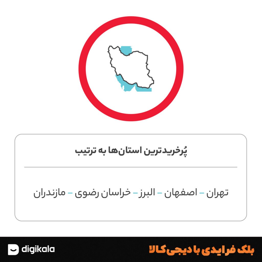 پر خریدترین استان‌های ایران در بلک فرایدی 1400