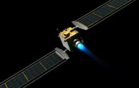 طرحی گرافیکی از فضاپیمای دارت ناسا