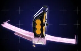 طرحی گرافیکی از باز شدن پالت‌های تلسکوپ وب