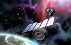 طرحی گرافیکی از فضاپیمای پرتو ایکس IXPE ناسا