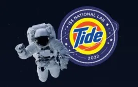 طرح گرافیکی مأموریت تاید به مقصد ایستگاه فضایی بین‌المللی