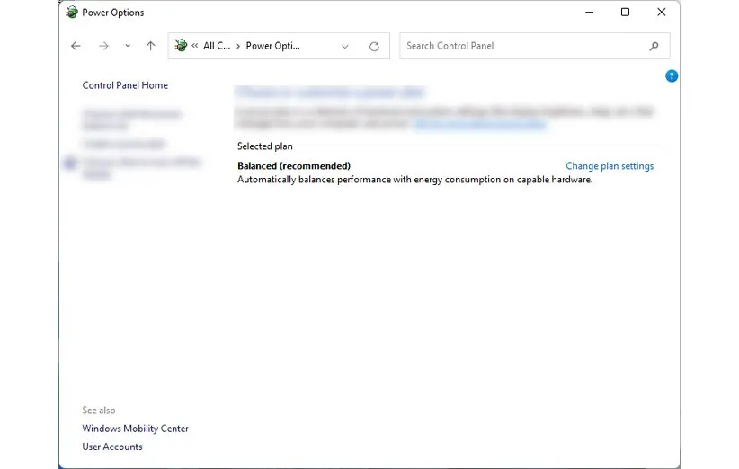 باتری لپتاپ ویندوز 11