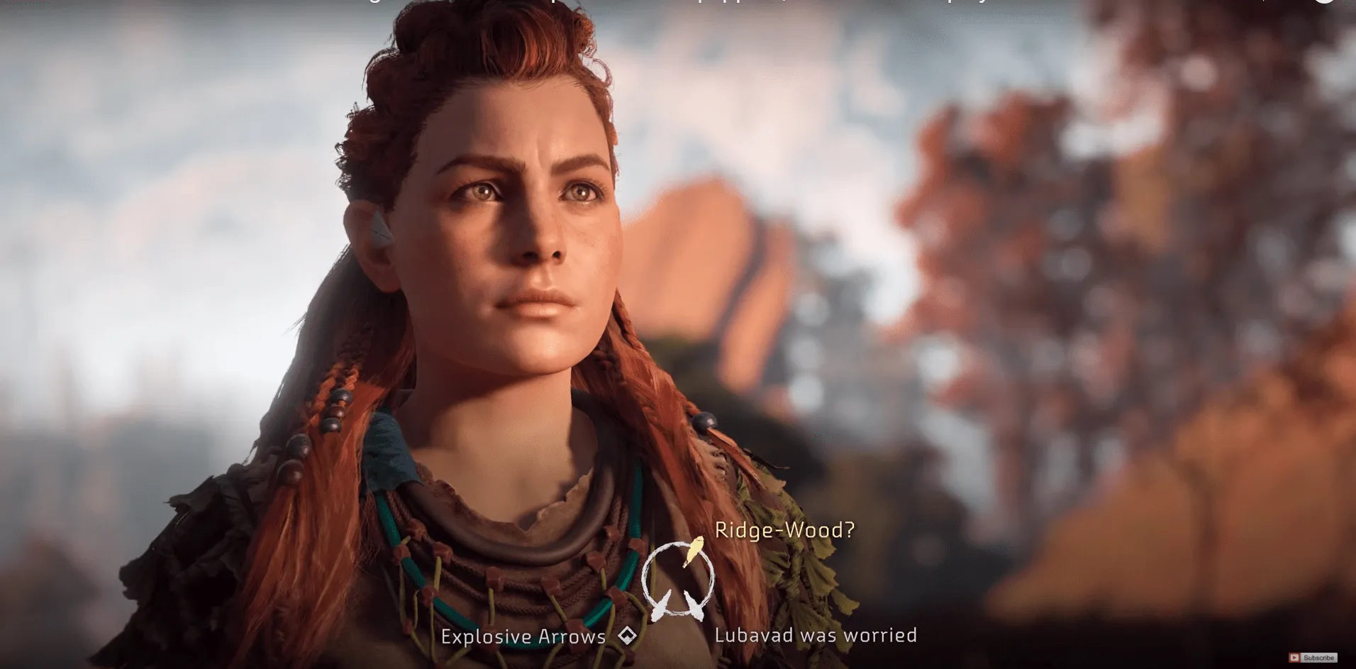 دایره انتخاب دیالوگ در بازی هورایزن