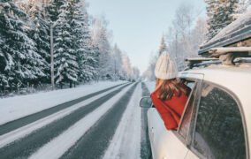 سفر جاده‌ای در زمستان
