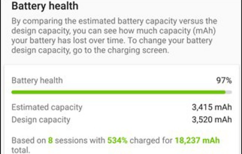 درصد سلامت باتری گوشی