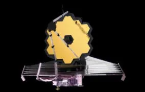 طرحی گرافیکی از تلسکوپ جیمز وب