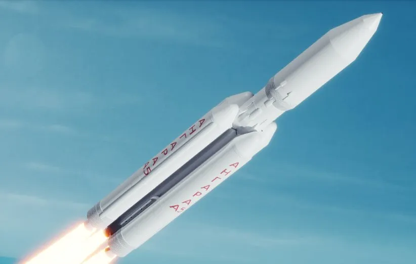 طرحی گرافیکی از موشک آناگارا ای5 روسیه