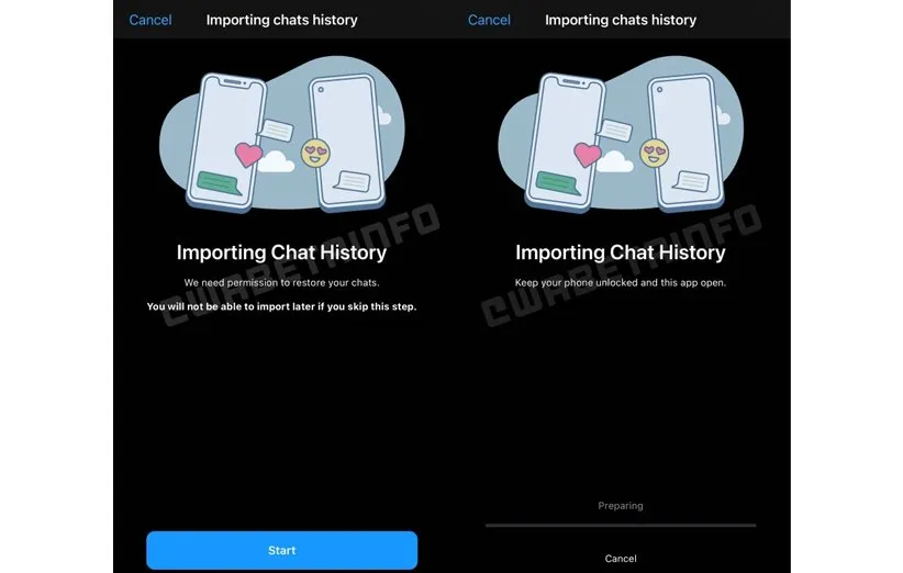 انتقال پیام از واتساپ اندروید به iOS