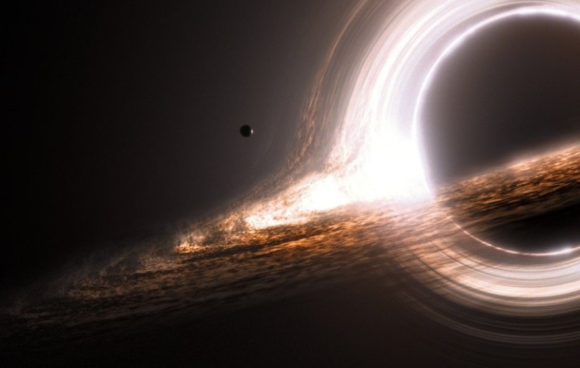 طرحی گرافیکی از یک سیاهچاله