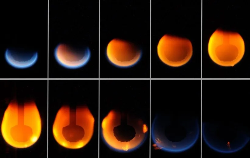 نحوه‌ی ایجاد شعله‌ی آتش در ریزگرانش