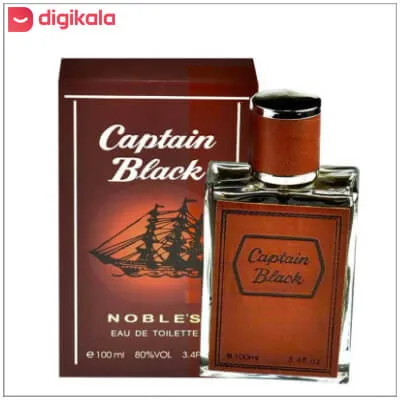 ادو تویلت مردانه مدل کاپیتان بلک حجم 100 میلی‌لیتر