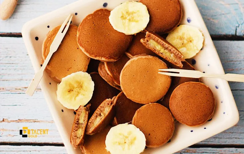 طرز تهیه پنکیک شکلاتی با مغز موزی