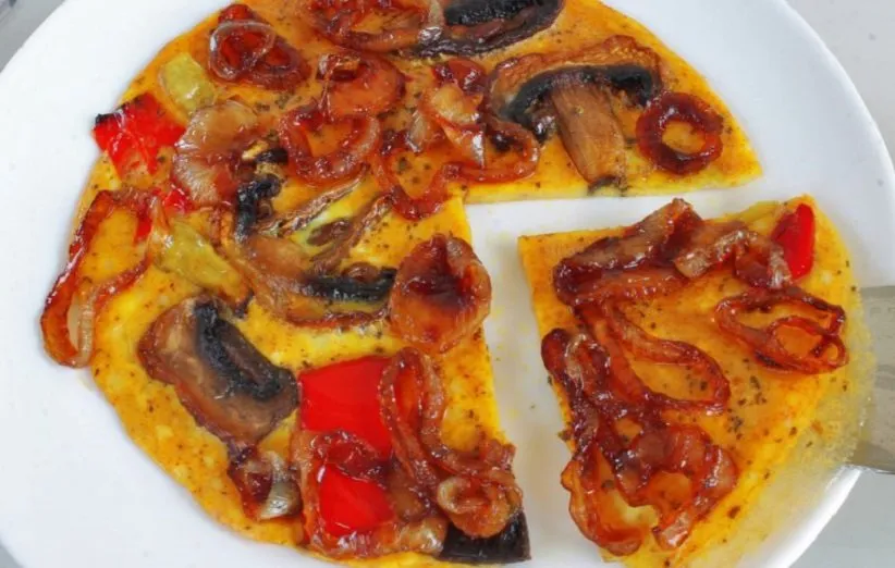 تخم‌مرغ + پیاز کاراملی