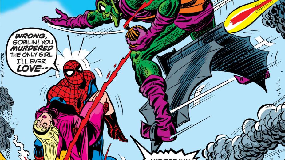 1 Death of Gwen Stacy - ۲۵ کمیک برتر مرد عنکبوتی (اسپایدرمن)؛ داستان‌هایی که این شخصیت را شکل دادند