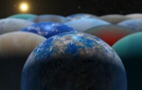 طرحی گرافیکی از سیاره‌های فراخورشیدی