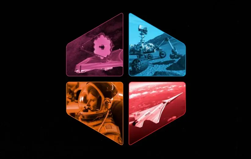 طرحی گرافیکی از معرفی برنامه‌ی EPSCoR ناسا