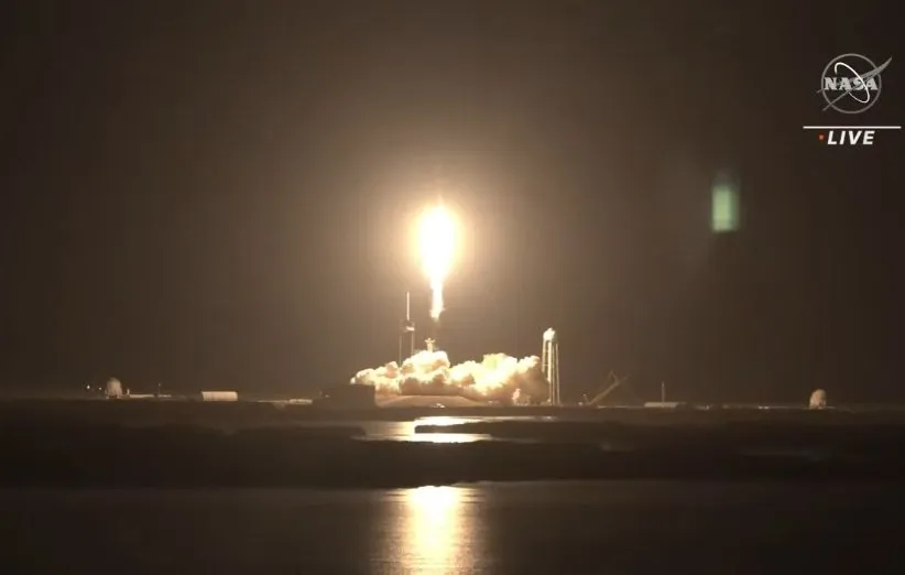 پرتاب موشک فالکون 9 در مأموریت کرو-4 ناسا و اسپیس‌ایکس