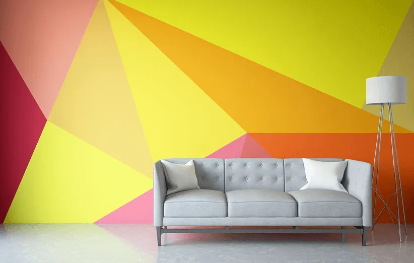 تزیین اتاق‌های ساده با رنگ